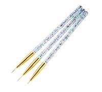 parti acrilico francese striscia Nail Art Liner pennello set 3D punte manicure Ultra-sottile linea disegno penna Gel pennelli strumenti di pittura