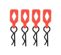 Parti Aggiornamento Rc Per Arrma Per Kraton Per Axial Per Scx10 Per Traxxas Per Trx4 Per Tamiya 1/8 1/10 4 Pezzi Corpo Clip Fermo Borsette Fissa Fibbia Di Blocco(Orange)