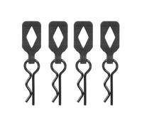 Parti Aggiornamento Rc Per Arrma Per Kraton Per Axial Per Scx10 Per Traxxas Per Trx4 Per Tamiya 1/8 1/10 4 Pezzi Corpo Clip Fermo Borsette Fissa Fibbia Di Blocco(Black)