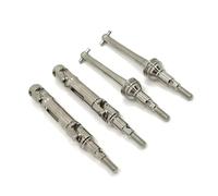 Parti aggiornamento RC Per MJX Per Hyper Go 14209 14210 1/14 4 Pezzi Albero Trasmissione Anteriore E Posteriore Metallo CVD Albero Trasmissione RC Ricambi E Accessori Auto Aggiornamento(Silver)