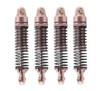 Parti Ammortizzatore RC Compatibile Con Bronco Per Defender TRX-4M 4PCS 52mm Ammortizzatori Ad Olio In Metallo Ammortizzatore 1/18 RC Crawler Auto Parti Di Aggiornamento Accessori(Brown)