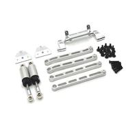 Parti auto RC Compatibile Con MN82 LC79 Per MN78 1/12 RC Car Upgrade Modifica Accessori Parti Kit Ammortizzatore Idraulico Con Asta Di Trazione(Silver)