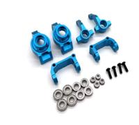 Parti auto RC Compatibile Con Tamiya DT04 58741 1/10 RC Auto Aggiornamento Parti Di Modifica Accessori Sterzo In Metallo Tazza C Mount Mozzo Ruota Posteriore(Blue)