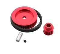 Parti auto RC Compatibile Con Traxxas Per TRX4 Per TRX6 1/10 RC Crawler Auto Camion Parti Accessori Trasmissione A Cinghia Sistema Di Ingranaggi Di Trasmissione 12T 30T(Red)