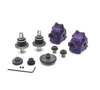 Parti auto RC Compatibile Con Wltoys 144001 124016 124019 124007 Per RIaarIo XDKJ-001 XDKJ-006 AM-X12 Cambio In Metallo Differenziale Ingranaggi Motore Parti Di Automobili RC(Purple)