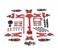 Parti auto RC Compatibile Con WLtoys A959 A949 A969 A979 K929 1/18 RC Car Parts Metallo Per Kit Ammortizzatore Braccio Oscillante Sterzo Tazza Collegamento(Red)