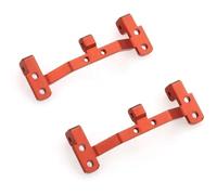 Parti Auto Rc Per MN D90 FJ45 Per WPL C14 C24 Base In Metallo Asta Trazione Asse Sedile Supporto Servo Superiore Ricambi Accessori Auto RC Sostituzione Aggiornamento(Red)