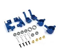 Parti Auto Rc Per Traxxas Per Slash 4x4 1/10 Blocchi Sterzo Sinistro Destro Alluminio 6837X C-Hubs 6832X Supporti Assali Blocchi Caster 1952X Ricambi Auto RC(Blue)