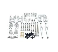 Parti Auto Rc Per Wltoys 12423 12427 12428 Per Feiyue 1/12 Tiranti In Metallo Coppe Sterzo Set Ricambi Auto RC Accessori Aggiornamenti E Sostituzioni Uso(Silver)