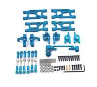 Parti Auto Rc Per WLtoys 14400001-02 124019 Per Rlaarlo 1/12 AMX-12 Per LC 1/14 Tiranti In Metallo Coppe Sterzo Set Bracci Oscillanti Ricambio Auto RC(Blue)