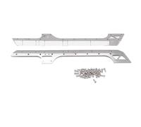 Parti auto telecomandate Compatibile Con Axial Per SCX10 90046 AXI03007 YK4102 1/10 RC Crawler Auto Parti Di Aggiornamento 2 Pezzi Gonna Laterale In Metallo Surround 313mm Interasse