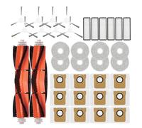 Parti compatibili con Xiaomi Robot Vacuum X20+ X10+ X20 Plus X10 Plus, spazzola laterale principale filtro Hepa panno for mocio sacchetto for la polvere di ricambio(36PCS SET I)