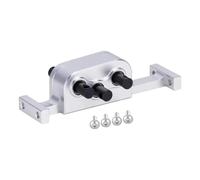 Parti Crawler Rc Per LCG 1/10 Scatola Trasferimento Alluminio Cambio Con Albero 5mm RC Crawler Telaio Costruire Parti Aggiornamento Modificato Ricambio Sostituire(Silver)