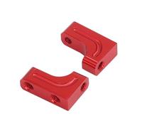 Parti Crawler Rc Per Tamiya Per TT-02 XV-01 TB-03 1/10 2 Pz Metallo Servo Mount Staffa Fissa Del Basamento RC Auto Aggiornamento Parti Ricambio Sostituire(Red)