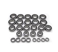 Parti Cuscinetto Rc Per Traxxas Per Sledge 4x4 1/8 Kit 28 Cuscinetti Sfere Con Scanalatura Profonda Acciaio Cromato Guarnizione Gomma Nera Pre Ingrassati Auto RC Orad Truck