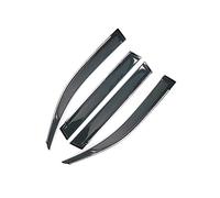 Parti dei finestrini dell'auto Auto Windows Visiere Deflettori Pioggia Sopracciglia Guardie Trim Parabrezza Accessori Per Golf 7 Mk7 VIII 2013-2016(Black with chrome)