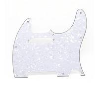 Parti del battipenna per chitarra elettrica 1 Pz Chitarra Stile TL Battipenna A 3 Strati 8/10 Fori Con Vite Per Chitarra Elettrica TL 12 Colori(White 1)