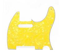 Parti del battipenna per chitarra elettrica 1 Pz Chitarra Stile TL Battipenna A 3 Strati 8/10 Fori Con Vite Per Chitarra Elettrica TL 12 Colori(Yellow)