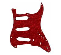 Parti del battipenna per chitarra elettrica 1 Pz SSS Battipenna Per Chitarra Elettrica 3 Strati 11 Fori Con Vite Per La Sostituzione Di Parti Di Chitarra Stile FD/ST(SSS Red)