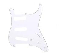 Parti del battipenna per chitarra elettrica 1 Pz SSS Battipenna Per Chitarra Elettrica 3 Strati 11 Fori Con Vite Per La Sostituzione Di Parti Di Chitarra Stile FD/ST(White)