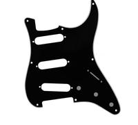 Parti del battipenna per chitarra elettrica 1 Pz Vintage 8 Fori Per Battipenna Per Chitarra Elettrica ST Battipenna SSS Piastra Antigraffio Con Viti Accessori Per Parti Di Chitarra(Black 3)