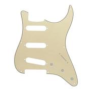 Parti del battipenna per chitarra elettrica 1 Pz Vintage A 8 Fori Per Battipenna Per Chitarra ST Piastra Antigraffio SSS E Viti Per Parti Di Chitarra Elettrica(Yellow 3)