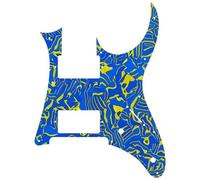 Parti del battipenna per chitarra elettrica 5 Pezzi Di Parti Di Chitarra Elettrica Personalizzate Per Battipenna Per Chitarra HH Humbucker Pickup Scratch Plate Colori Multipli(Blue)