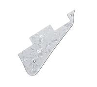Parti del battipenna per chitarra elettrica Aggiorna Il Tuo Progetto Di Chitarra Con Il Battipenna Stile LP A 3 Strati Per Chitarre Elettriche, Materiale Affidabile(White)