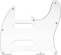 Parti del battipenna per chitarra elettrica Battipenna Per Chitarra SS A 8 Fori Per Chitarra Elettrica Per Pickup Single Coil TL Round Corner SS(3Ply3)
