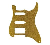 Parti del battipenna per chitarra elettrica Parti Per Chitarra Elettrica Piastra Battipenna Per Chitarra HSS Humbucker A 11 Fori Nessun Foro Per Il Volume(Gold)