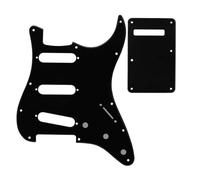 Parti del battipenna per chitarra elettrica Per Battipenna Per Chitarra Elettrica ST SSS Piastra Antigraffio A 11 Fori, Piastra Posteriore E Viti(Black 3)