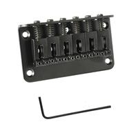 Parti del ponte della chitarra 6 Corde 78mm Chitarra Elettrica Hardtail Ponte Terminale Tubo Superiore Ponte Sella Compatibile Per ST/LT Accessori(Black)