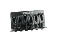 Parti del ponte della chitarra Chitarra Elettrica Ponte Fisso String Thru Bridge Steg Tailpiece Spaziatura Delle Corde 10,5 Mm Argento Nero Dorato(Black)