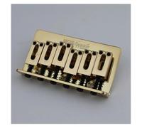 Parti del ponte della chitarra Chitarra Elettrica Ponte Fisso String Thru Bridge Steg Tailpiece Spaziatura Delle Corde 10,5 Mm Argento Dorato(Golden)