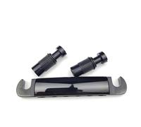 Parti del ponte della chitarra Cordiera Per Barra Di Arresto Del Ponte Per Chitarra Elettrica Con Ancore E Borchie Per Chitarre LP/SG(Black)