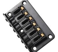 Parti del ponte della chitarra Corpo Del Ponte Per Chitarra Hardtail Passante Per Parti Elettriche A 6 Corde Nero