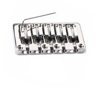 Parti del ponte della chitarra Un Set Di Ponticelli Cromati Per Basso Elettrico A 5 Corde Accessori Per Chitarra Parti Caricamento Dall'alto O Corde Attraverso Il Corpo