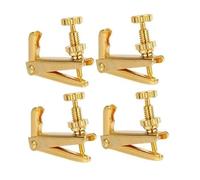 Parti del set in metallo nero argento dorato da 4 pezzi 3/4 4/4 corde per violino accessori per violino (Color : Gold 4pcs)