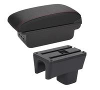 Parti Del Vano Portaoggetti Interno Del Bracciolo Dell'auto Per Suzuki Per Swift 2005 2006 2007 2008 2009 2010-2023 Consolle(B1 Black red)