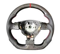 parti del volante da corsa Compatibile Con Per EOS Per Passat 2003 2004 2005 2006 2007 2008 2009 Fori Paddle Sostituzione Volante Dell'auto Fibra Carbonio(With Paddles-Red)