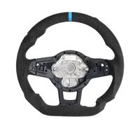 parti del volante da corsa Compatibile Con Per Golf 7 MK7 Per Passat B8 Per Tiguan MK2 2015 2016 2017 2018 2019 Auto Fondo Piatto Pelle Scamosciata PU Volante Accessori(WIth Paddle Holes)