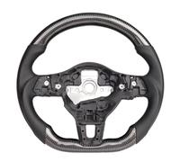 parti del volante da corsa Compatibile Con Per Polo Per Tiguan Per Passat 2008 2009 2010 2011 2012 2013 2014 Parti Volante PU Perforato Fibra Carbonio Auto(Style 1)