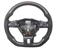 parti del volante da corsa Compatibile Con Per Tiguan 2009 2010 2011 2012 2013 2014 2015 Sostituzione Auto Volante Fibra Carbonio A Forma D PU