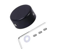 Parti Della Copertura Del Pulsante Dell'interruttore A Pedale Del Pedale Dell'effetto Del Pedale Dell'effetto Della Chitarra In Lega Di Alluminio Accessorio per Chitarra Strumento (Color : Black)