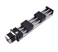Parti della macchina a vite a sfere a movimento li 20-200mm Corsa effettiva positiva negativa 1204 Modulo guida lineare a vite a sfere Guida scorrevole + motore Nema23(75mm-75mm Stroke)