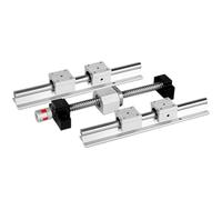 Parti della macchina a vite a sfere a movimento li Guida lineare SBR20+SBR20UU 250mm-1000mm + Set di guide lineari SFU1605 Vite a ricircolo di sfere + Supporto BK12BF12 + Accoppiatore(350mm)