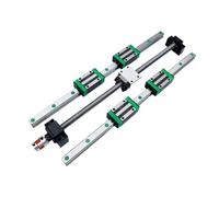 Parti della macchina a vite a sfere a movimento li Guide lineari HGR15 Guida quadrata + carrelli HGW15CC Blocchi Vite a sfere SFU1204(1000mm)