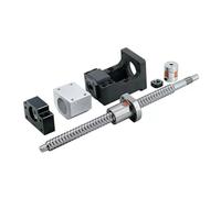Parti della macchina a vite a sfere a movimento li Kit guida lineare HGR15 con 4 blocchi di scorrimento HGW15CC + kit vite a ricircolo di sfere SFU1204 L300-1000mm + HM10-57(1000mm)