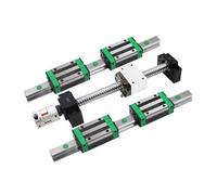 Parti della macchina a vite a sfere a movimento li Kit vite a ricircolo di sfere SFU1204 300-1500mm + guide lineari Guida quadrata HGR15 + blocchi carrelli HGH15CA for macchina(400mm)