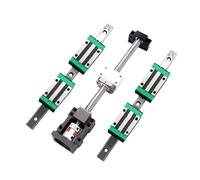 Parti della macchina a vite a sfere a movimento li Kit vite a ricircolo di sfere SFU3205+HGR30 Kit guida lineare con 4 blocchi di scorrimento HGH30CA L1050-1400mm+HM25-110 for parte(1100mm)